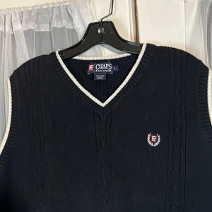 Chaps X Ralph Lauren Cotton Vest Men’s Large Black